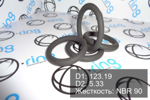 Кольцо уплотнительное O-RING 123.19x5.33 NBR 90