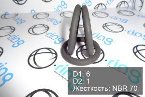 Кольцо уплотнительное O-RING 6x1 NBR 70