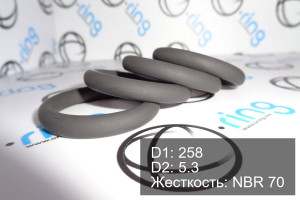 Кольцо уплотнительное O-RING 258x5.3 NBR 70