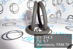 Кольцо уплотнительное O-RING 314.3x5.7 FKM 70