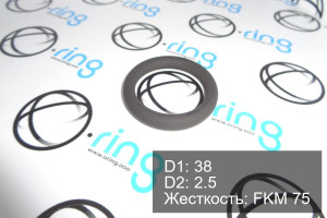 Кольцо уплотнительное O-RING 38x2.5 FKM 75