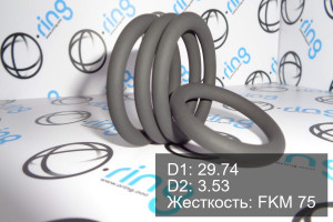 Кольцо уплотнительное O-RING 29.74x3.53 FKM 75