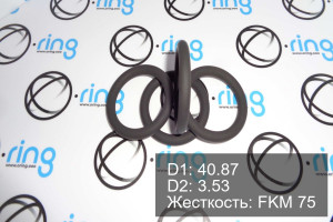 Кольцо уплотнительное O-RING 40.87x3.53 FKM 75