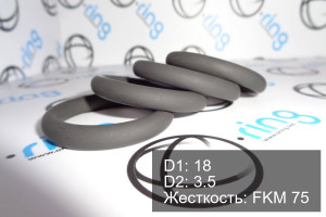 Кольцо уплотнительное O-RING 18x3.5 FKM 75