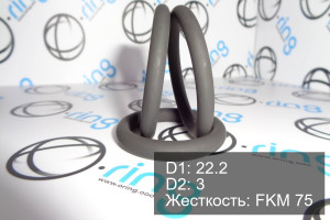 Кольцо уплотнительное O-RING 22.2x3 FKM 75