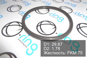 Кольцо уплотнительное O-RING 29.87x1.78 FKM 75