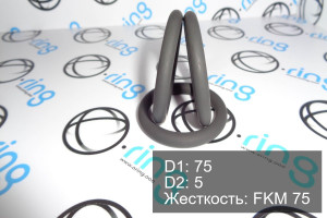 Кольцо уплотнительное O-RING 75x5 FKM 75