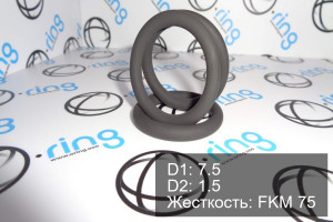 Кольцо уплотнительное O-RING 7.5x1.5 FKM 75