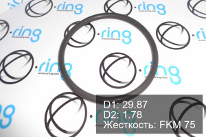 Кольцо уплотнительное O-RING 29.87x1.78 FKM 75