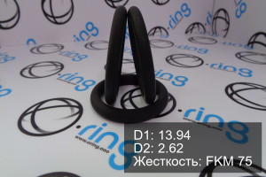 Кольцо уплотнительное O-RING 13.94x2.62 FKM 75