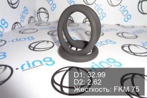 Кольцо уплотнительное O-RING 32.99x2.62 FKM 75