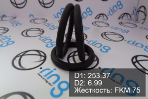 Кольцо уплотнительное O-RING 253.37x6.99 FKM 75