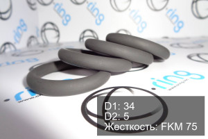 Кольцо уплотнительное O-RING 34x5 FKM 75
