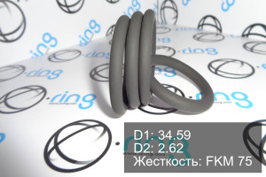 Кольцо уплотнительное O-RING 34.59x2.62 FKM 75