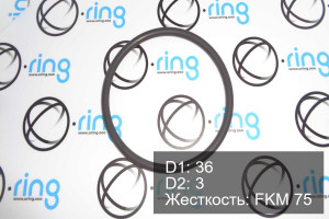 Кольцо уплотнительное O-RING 36x3 FKM 75