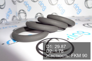 Кольцо уплотнительное O-RING 29.87x1.78 FKM 90