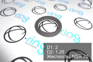 Кольцо уплотнительное O-RING 2x1.25 NBR 70