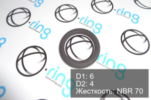 Кольцо уплотнительное O-RING 6x4 NBR 70