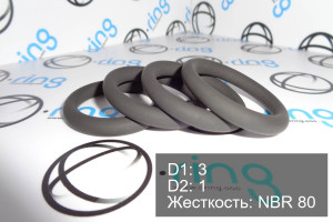 Кольцо уплотнительное O-RING 3x1 NBR 80