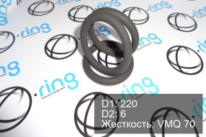 Кольцо уплотнительное O-RING 220x6 VMQ 70