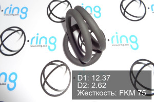 Кольцо уплотнительное O-RING 12.37x2.62 FKM 75