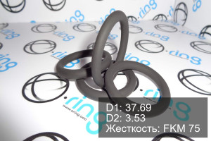 Кольцо уплотнительное O-RING 37.69x3.53 FKM 75